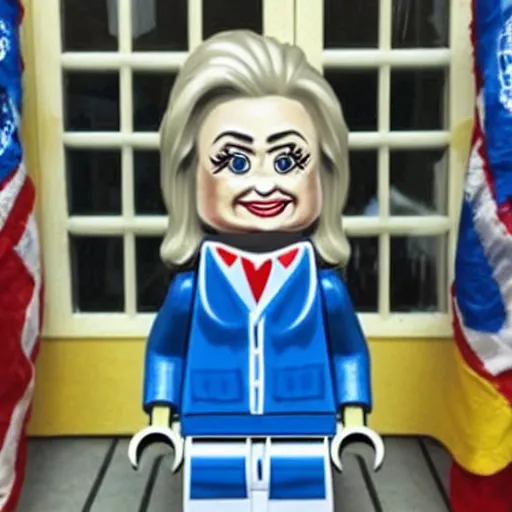 Prompt: lego hillary clinton