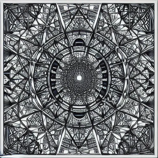 Image similar to an isometric cityscape illustration hand drawn sketch on artstation 4 k intricate extremely detailed digital art by alex grey infinite wisdom sacred geometry