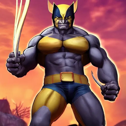 Image similar to wolverine as a league of legends character