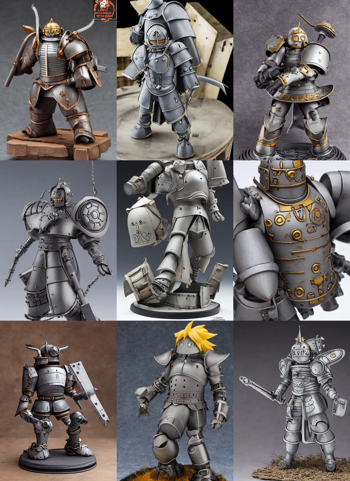 Prompt: diorama of alphonse elric, intricately detailed, product photo, dslr