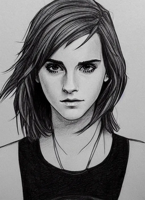 Image similar to wow this guy draws celebs as anime characters and his emma watson drawing is insane