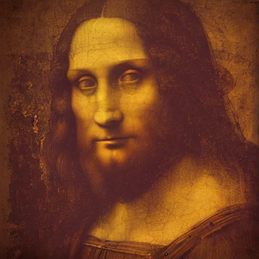 Image similar to a close up photograph of leonardo da vinci in hus studio, digital camera, 8 k, instagram