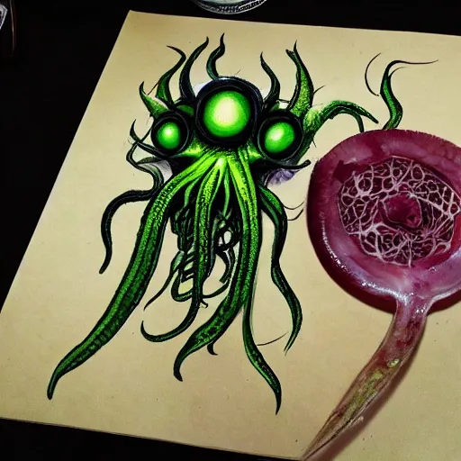 Image similar to flesh eating plant eldritch horror cthulhu