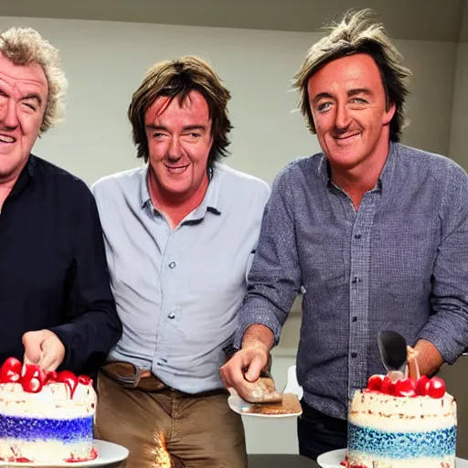 Image similar to Jeremy Clarkson, James May and Richard Hammond Bake a Cake