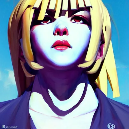 Prompt: greg manchess portrait painting of himiko toga as overwatch character, medium shot, asymmetrical, profile picture, organic painting, sunny day, matte painting, bold shapes, hard edges, street art, trending on artstation, by huang guangjian and gil elvgren and sachin teng