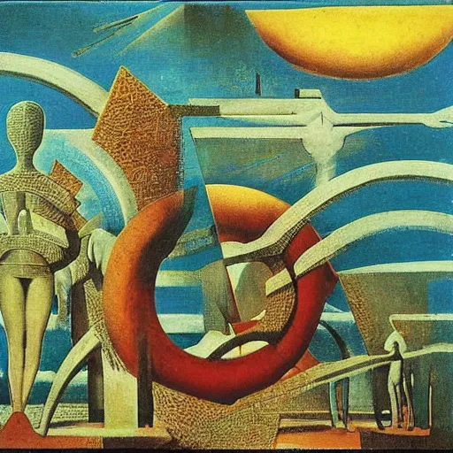 Image similar to soia, by max ernst,