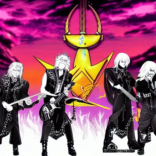 Image similar to painkiller from judas priest in anime style