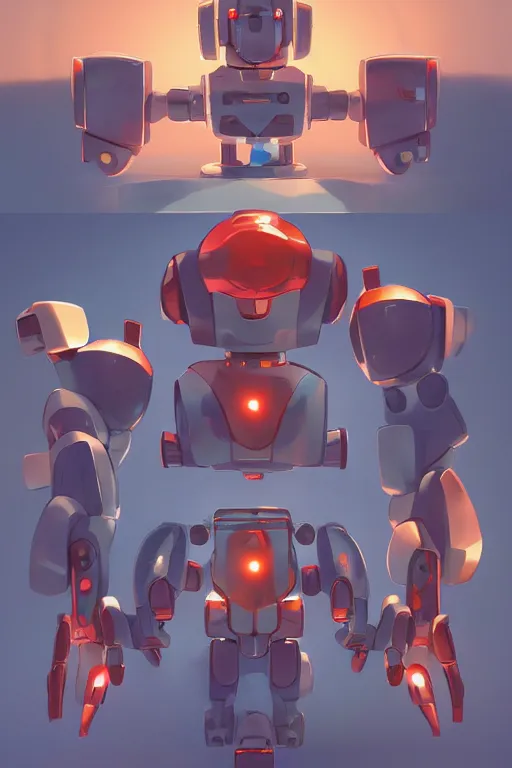 Image similar to metabots medabots medarotto medarot robot minimalist comics, behance hd by jesper ejsing, by rhads, makoto shinkai and lois van baarle, ilya kuvshinov, rossdraws global illumination ray tracing hdr radiating a glowing aura