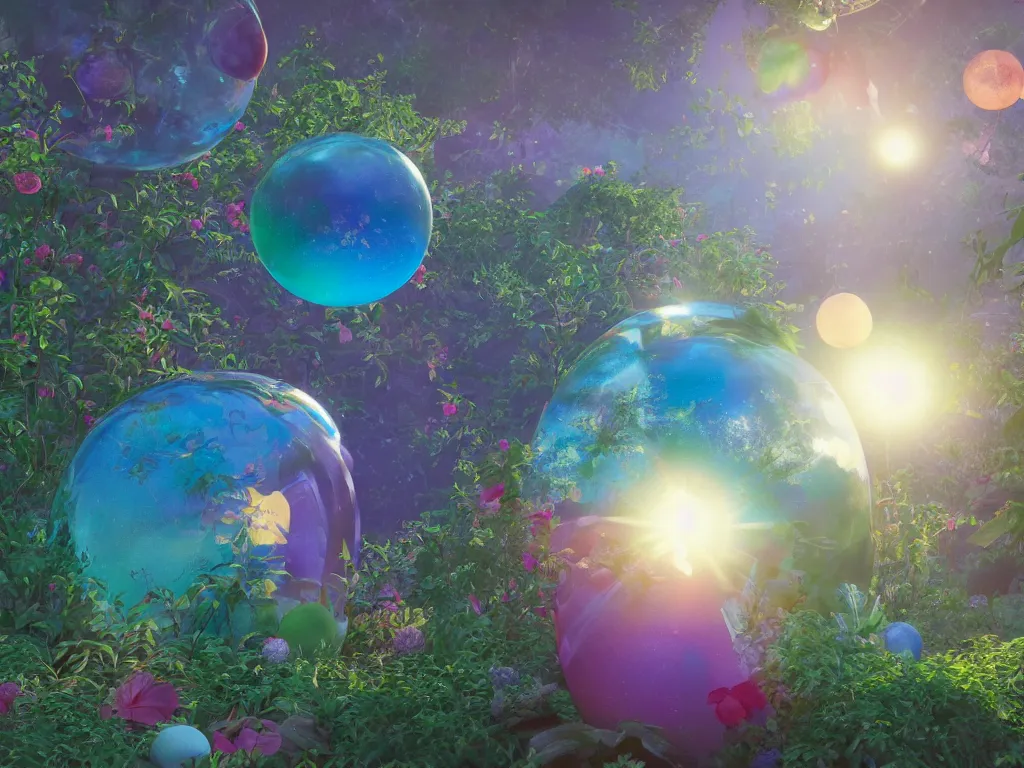 Image similar to 3 d render, sunlight study, the universe is a spheroid region 7 0 5 meters in diameter, art nouveau, by rachel ruysch and ( ( ( ( ( lisa frank ) ) ) ) ), 8 k, sharp focus, octane render