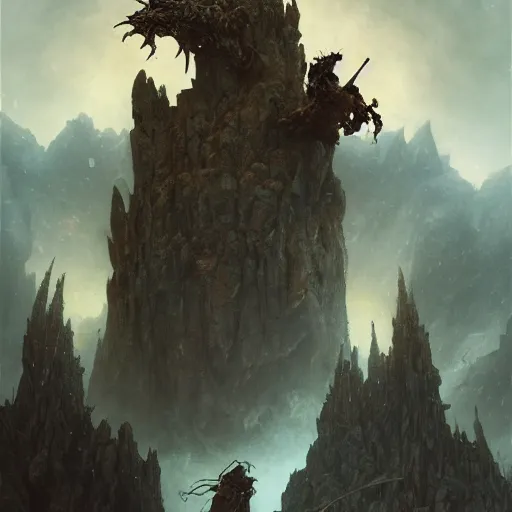 Prompt: Metal Album cover art featuring wizard on a mountaintop holding a damsel, lightning bolts, demons, trolls, goblins, massive battle storm, Coverwide view, intricate, Dungeons and Dragons, highly detailed, artstation, concept art, smooth, sharp focus, illustration, art by greg rutkowski and orientalism and bouguereau and Zdzislaw Beksinski, good clear quality, lighting, biology, symmetrical artwork, perfect face, 135 mm, cinematic, hyper realism, high detail, octane render, 8k, chrome accents