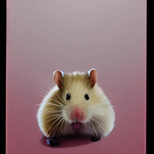 Prompt: a hamster is looking at his cell phone, studio photo, photorealism, symmetry.