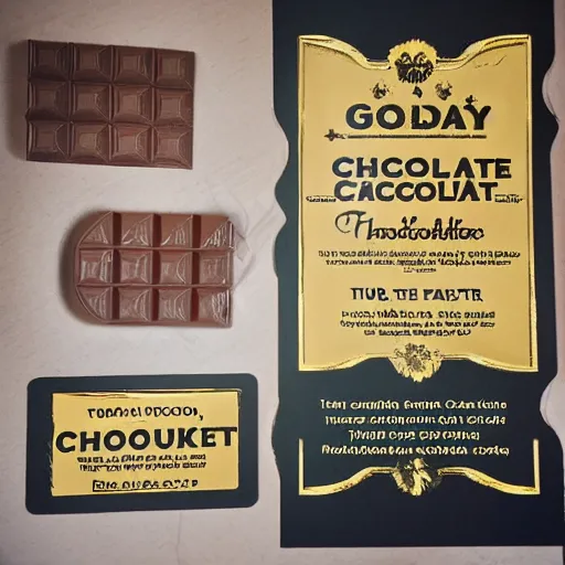 Image similar to golden ticket to tour chocolate factory!