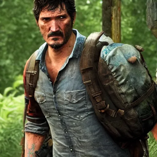 Pedro pascal as Joel in The Last Of Us, Stable Diffusion