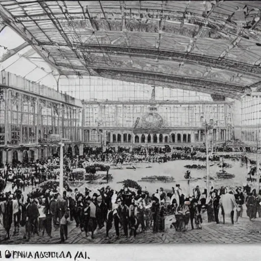 Prompt: Universal Exposition, Paris. Australian section 1889, photo