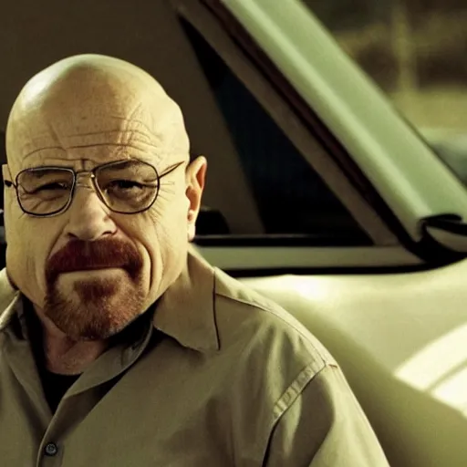 Prompt: A movie still of Danny Devito as Walter White in Breaking Bad