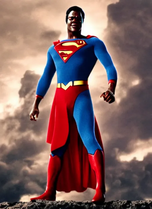 Image similar to film still of Samuel L Jackson as Superman in Superman, 4k