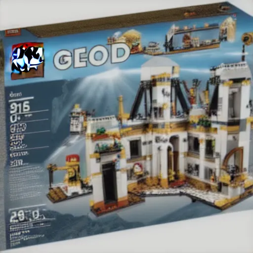 Image similar to lego god in heaven set,