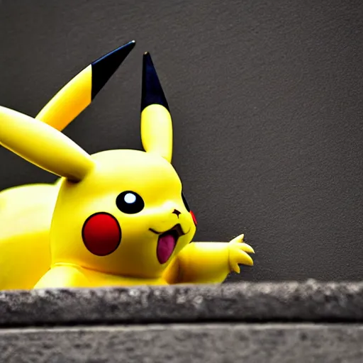 Prompt: award winning photography portrait, pikachu, leica 1 0 0 mm f 0. 8