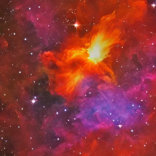 Image similar to the chicken nebula