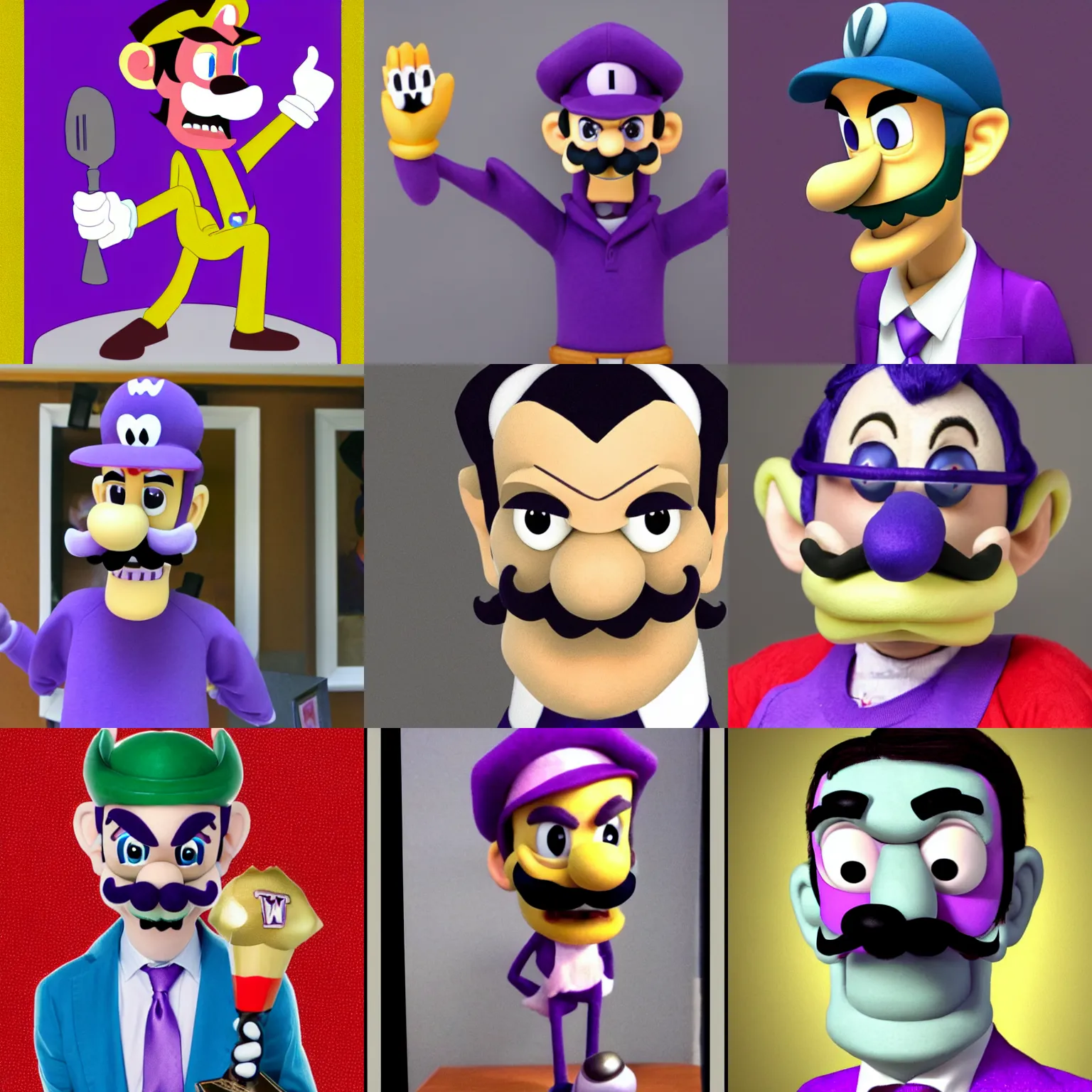 Prompt: Photo of Waluigi as a real human, realistic, award-winning, highly-detailed