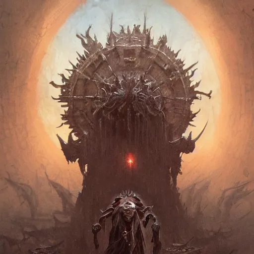 Image similar to The march of the dead, horror, intricate, moody, highly detailed, artstation, concept art, smooth, sharp focus, illustration, art by greg rutkowski and orientalism and bouguereau and Zdzislaw Beksinski, Dungeons & Dragons, good clear quality, lighting, biology, symmetrical artwork, evil, 135 mm, cinematic, hyper realism, high detail, octane render, 8k, chrome accents