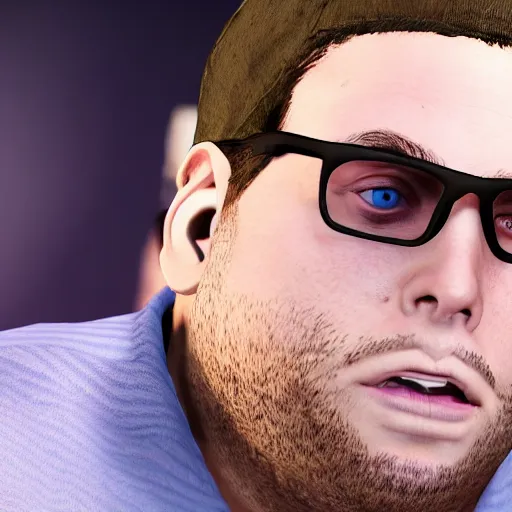 prompthunt: jonah hill as lester gta 5, 4k, video game