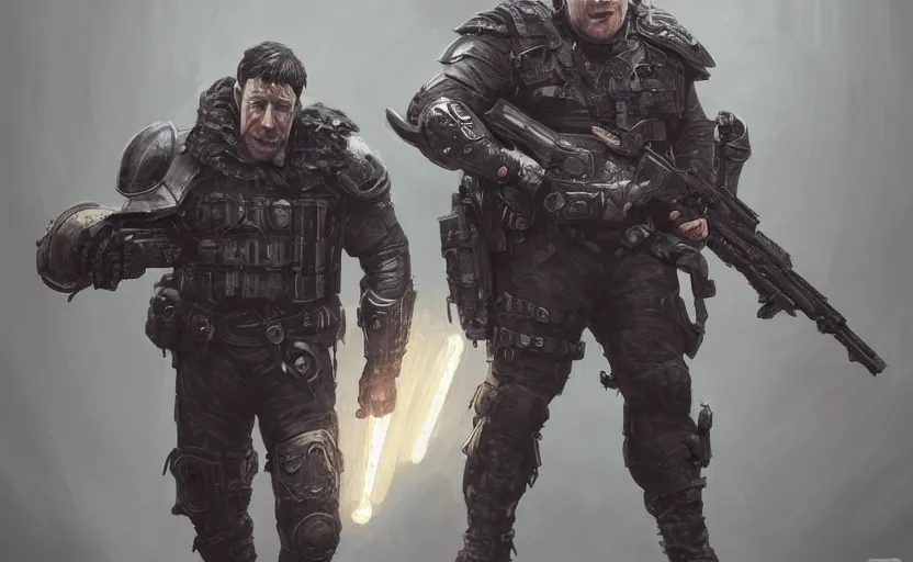 Image similar to Boris Johnson as Punisher, armor plate, realistic portrait, symmetrical, highly detailed, digital painting, artstation, concept art, smooth, sharp focus, illustration, cinematic lighting, art by artgerm and greg rutkowski and alphonse mucha