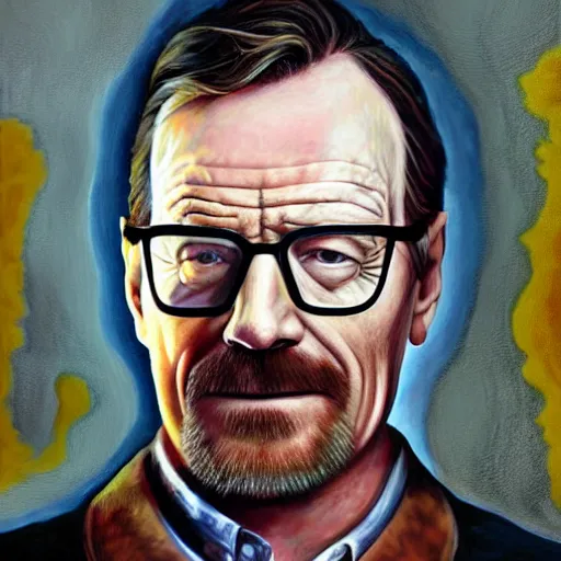 Prompt: bryan cranston as Gordon freeman, painting, full body