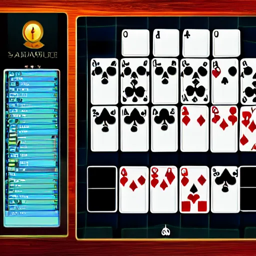 Image similar to win 3. 1 computer screenshot of solitaire win