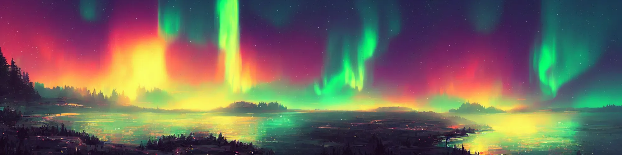 Image similar to aurora by alena aenami, wallpaper, digital art