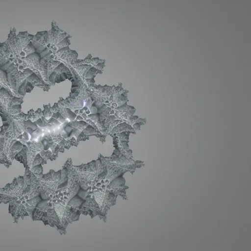 Image similar to impossible 3 d fractal, octane render