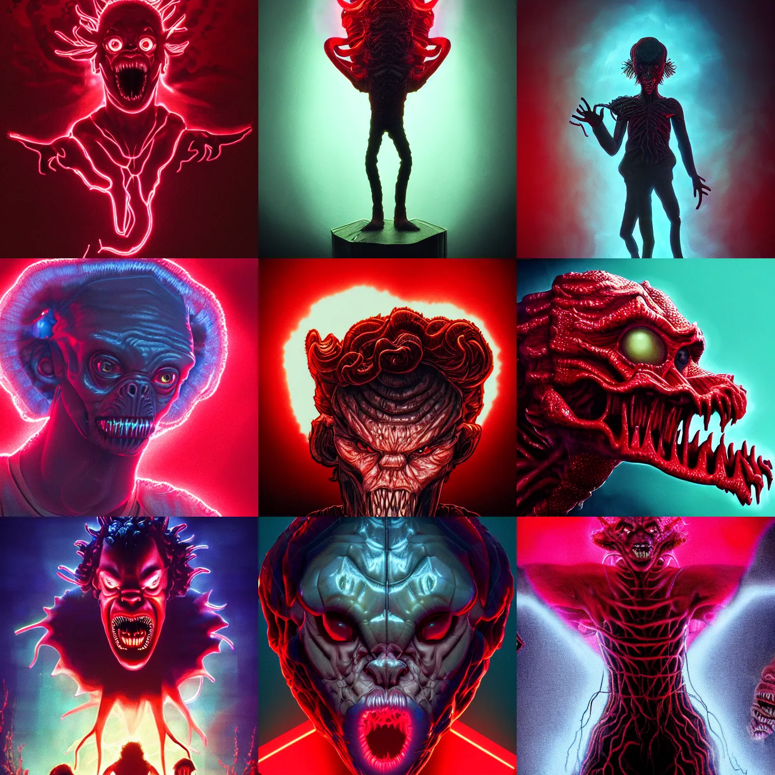 portrait of a demogorgon from stranger things, dark, Stable Diffusion