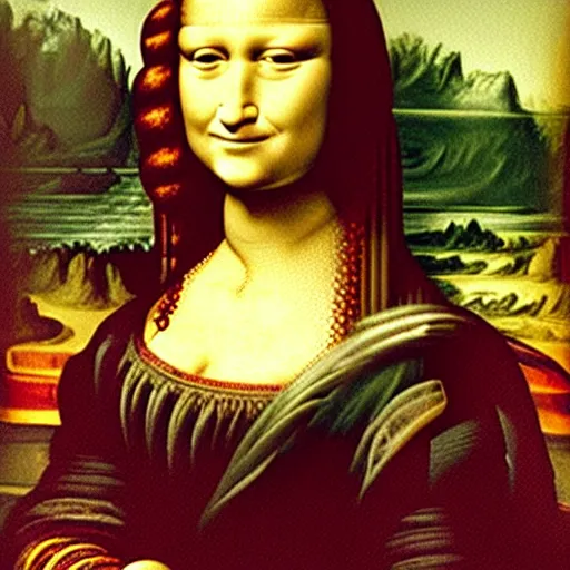 Prompt: monalisa mannequins