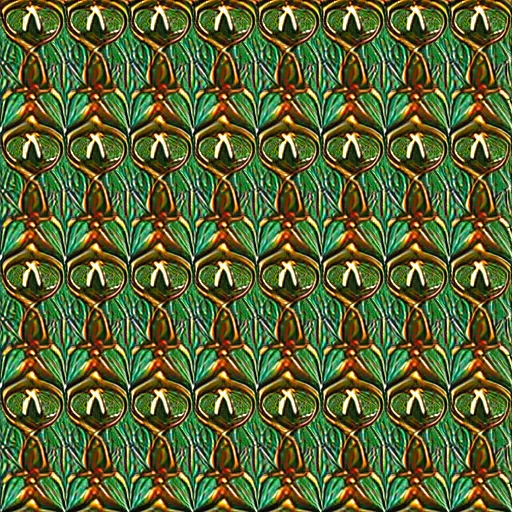 Image similar to symmetry, repeating pattern. seamless gold teal leaf. wall paper.