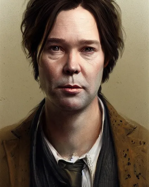 Image similar to character portrait of rufus wainwright, intricate, wild, highly detailed, digital painting, artstation, upper body, concept art, smooth, sharp focus, illustration, art by artgerm and greg rutkowski and alphonse mucha