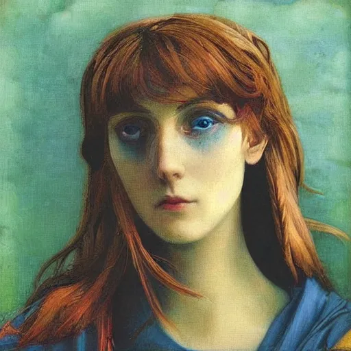 Image similar to “pre-Raphaelite painting of a voltron robot”