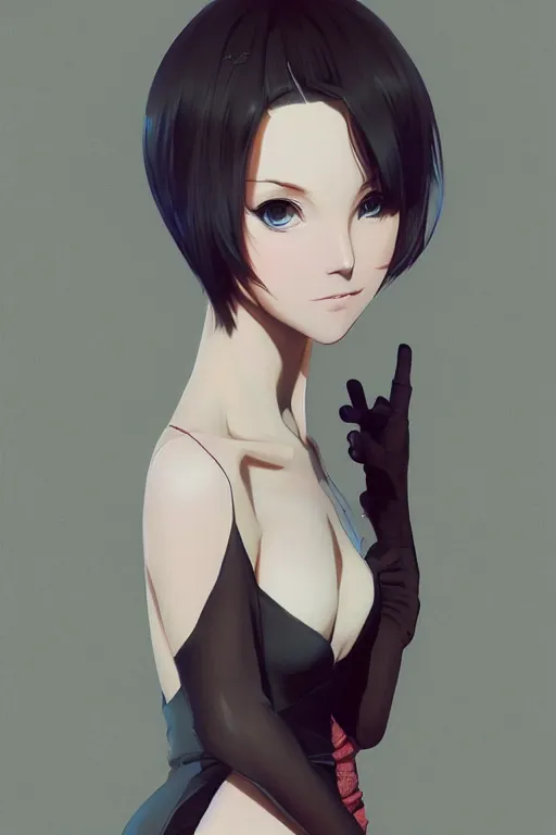 Image similar to full body shot, intriguing outfit, fine - face, realistic shaded perfect body, fine details. night setting. very anime style. realistic shaded lighting poster by ilya kuvshinov katsuhiro, magali villeneuve, artgerm, jeremy lipkin and michael garmash, rob rey and kentaro miura style, trending on art station