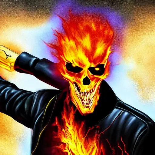 Ghost Rider #1 Digital Art by Creationistlife - Pixels