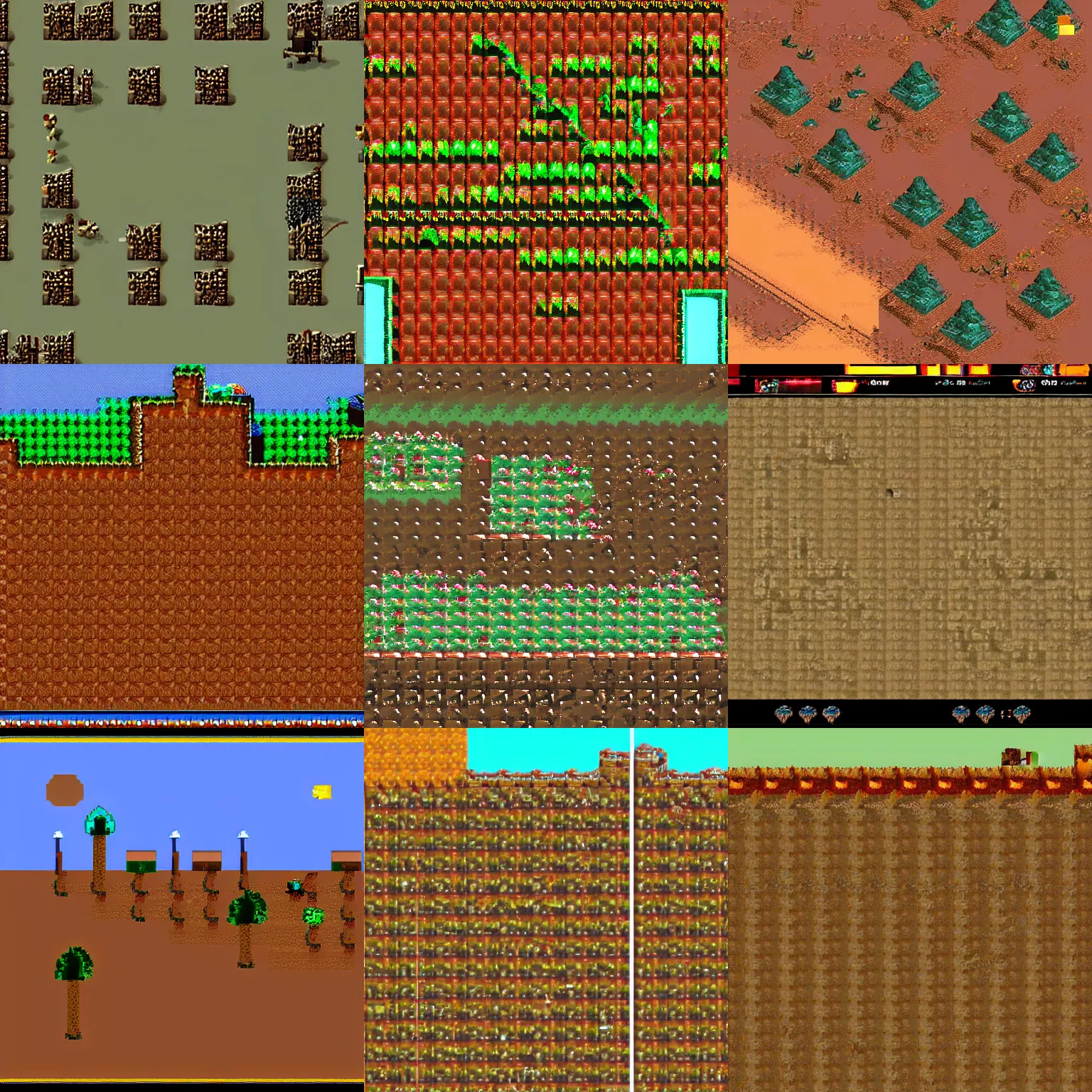 Prompt: ms dos desert game