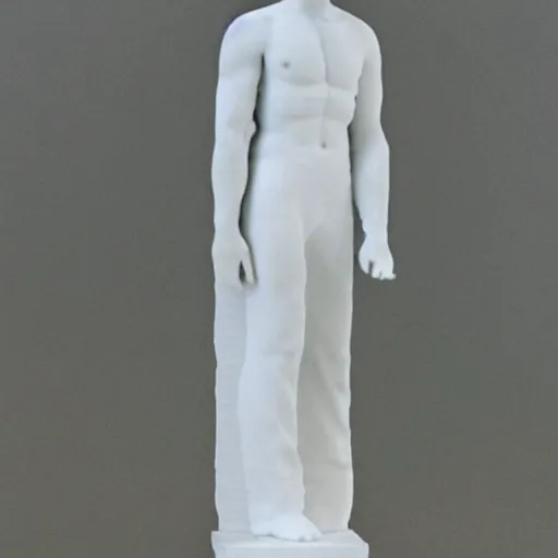 Image similar to statue made from white, isolated on white