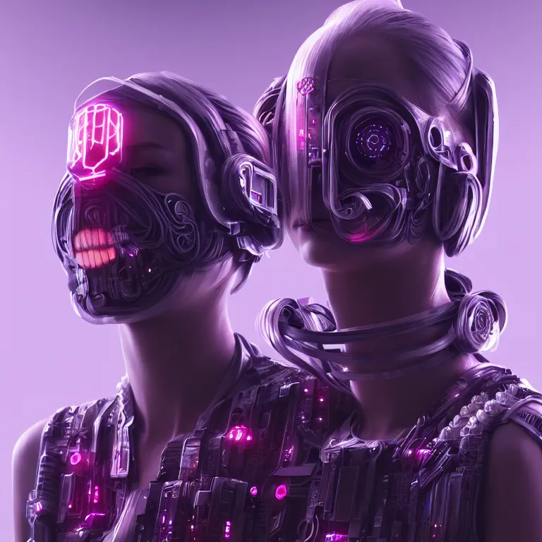 Image similar to futuristic cyberpunk princess in skull mask symmetrical artwork by Tooth Wu and wlop and beeple. octane render, trending on artstation, greg rutkowski very coherent symmetrical artwork. cinematic, hyper realism, high detail, octane render, 8k