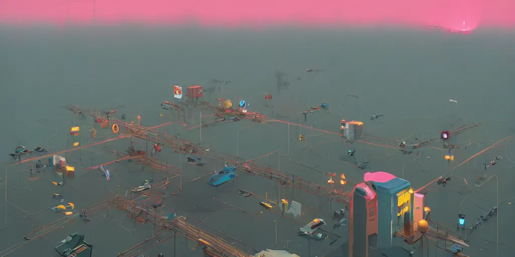 Image similar to Owensboro Kentucky by Goro Fujita and Simon Stalenhag , 8k, trending on artstation, hyper detailed, cinematic