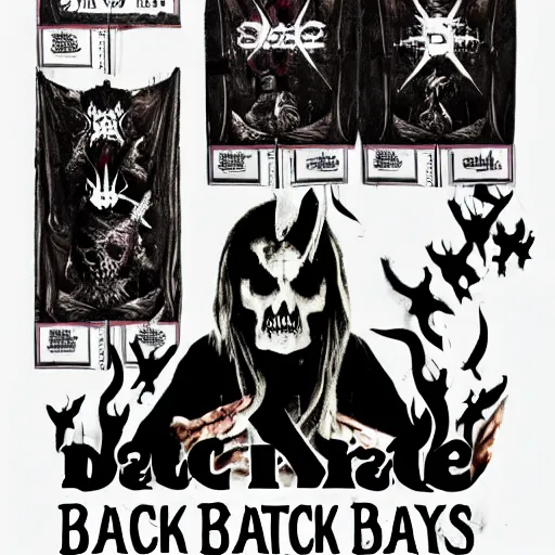 Image similar to black metal band flyer, d. i. y.