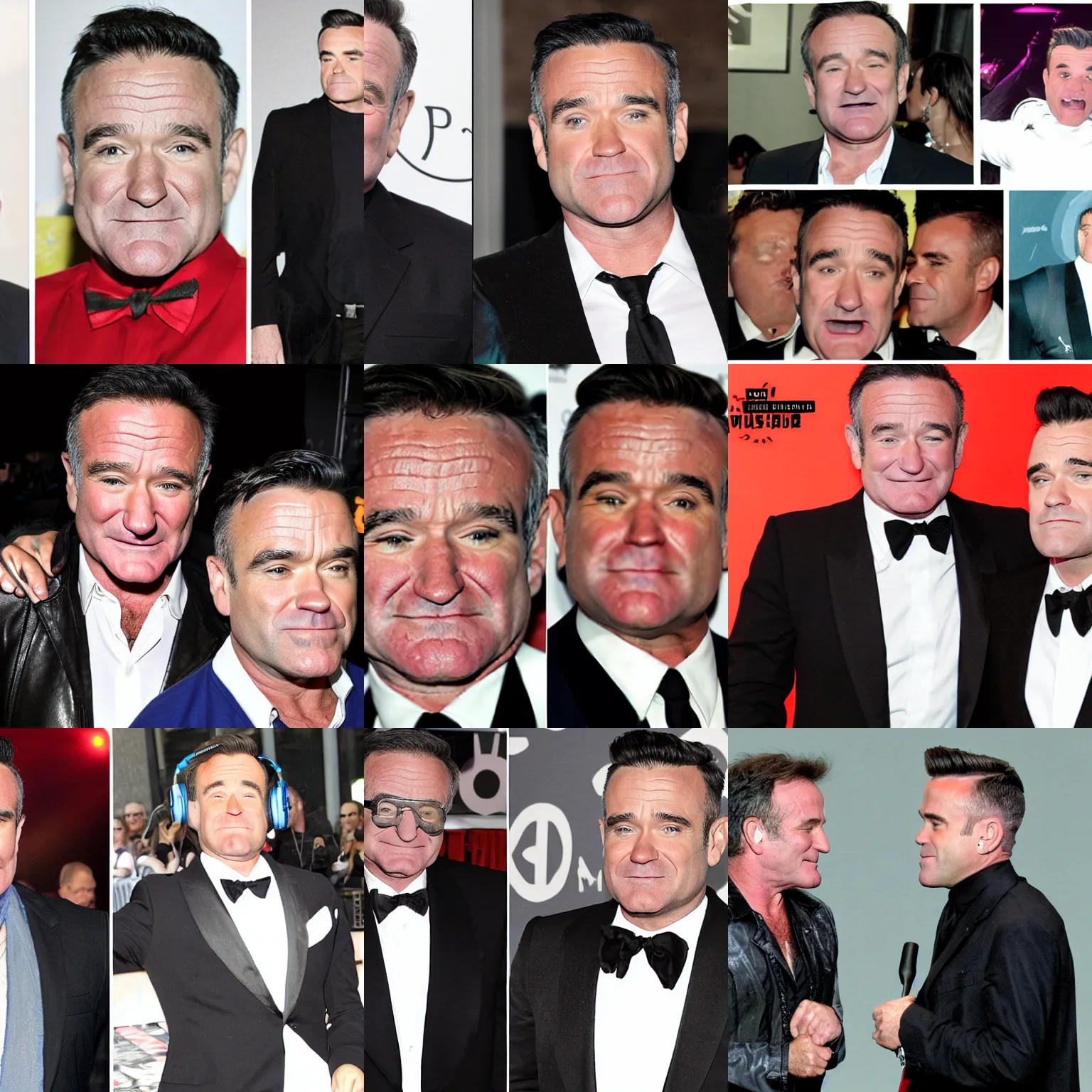 Prompt: Robin Williams beats Robbie Williams