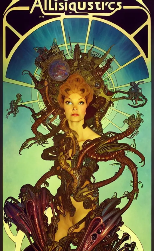 Image similar to exquisite imaginative alien creature poster art, movie art, by lucusfilm, weta studio, alphonso mucha, james jean, frank frazetta, 8 k, denoised