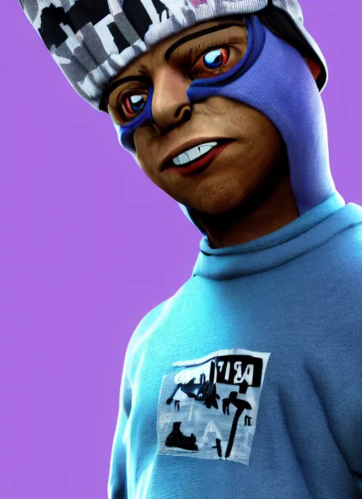 Prompt: ski mask the slump god as a fall guys character, au naturel, hyper detailed, digital art, trending in artstation, cinematic lighting, studio quality, smooth render, unreal engine 5 rendered, octane rendered