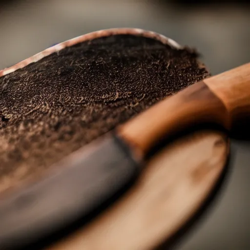 Image similar to high quality photo of a domestic axe, photography 4k, f1.8 anamorphic, bokeh, 4k, Canon, Nikon