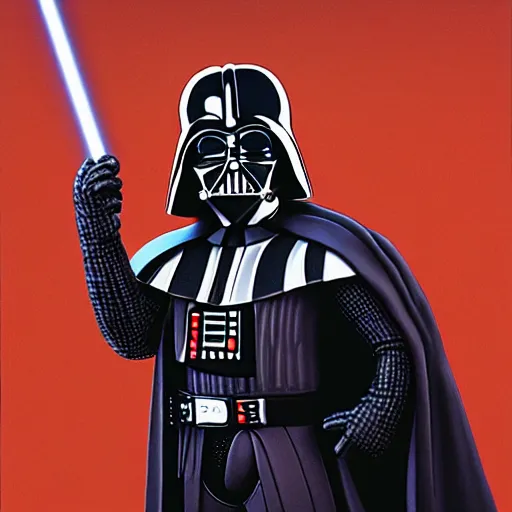 Image similar to darth vader from the simpsons ( 1 9 8 9 sitcom )