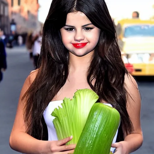 Image similar to selena gomez as celery