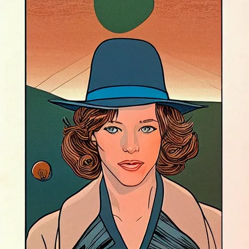 Image similar to rachel mcadams retro minimalist portrait by jean giraud, moebius starwatcher comic, 8 k